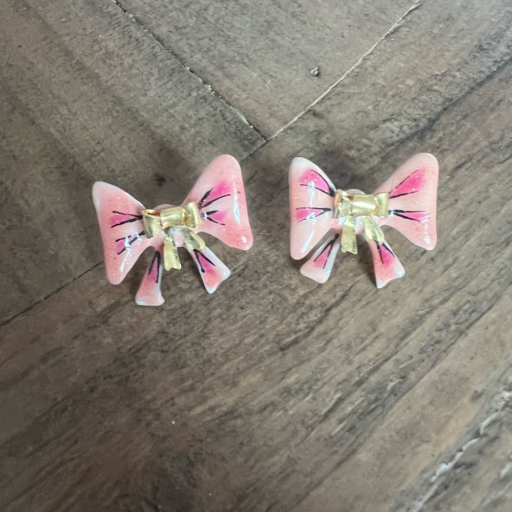 Lunch at the Ritz Bow Earrings